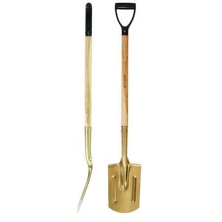 Edging Spade, Not Applicable Blade, Aluminum Blade, Standard Step, 35-1/2 in L Wood MPN:7732