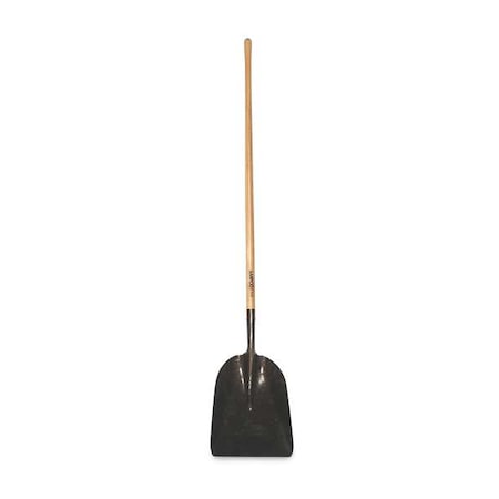 Scoop Shovel, Not Applicable Blade, Aluminum Blade, 43-1/2 in L Yellow Fiberglass Handle MPN:S-79FG