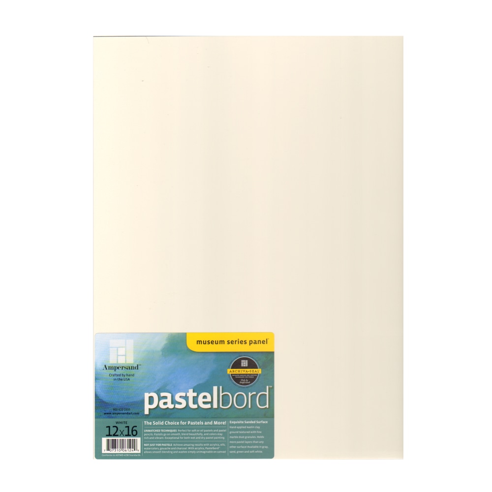 Ampersand Pastelbord, 12in x 16in, White MPN:PBW12