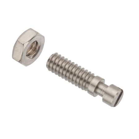 Headless with Jam Nut Spring Anchor, #10-32, 1-1/4 in L, 18-8 Stainless Steel Plain MPN:Z20102SS