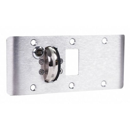 Door Strike Plate, Steel, Screw-On Mounting, Satin Chrome MPN:ADL-CEK-4 US26D
