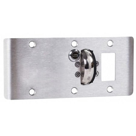 Door Strike Plate, Steel, Screw-On Mounting, Satin Chrome MPN:ADL-OEK-3 US26D