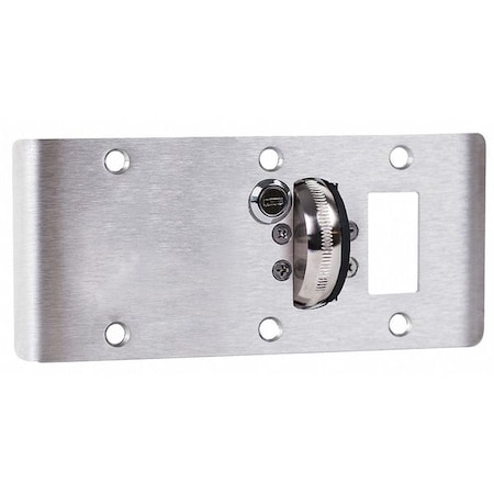 Door Strike Plate, Steel, Screw-On Mounting, Satin Chrome MPN:ADL-OEK-6 US26D