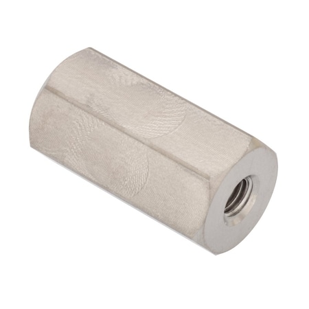 Coupling Nut, #10-32 and M5, Stainless Steel, Grade 18-8, Plain, 25 mm Lg, 13 mm Hex Wd MPN:NUT60110XM5