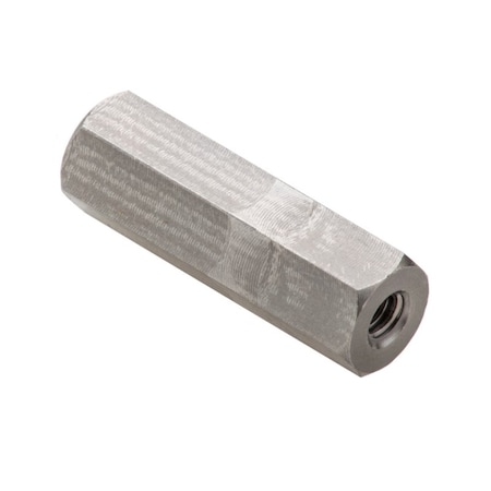Coupling Nut, #6-32, 18-8 Stainless Steel, Not Graded, Plain, 1 in Lg, 5/16 in Hex Wd MPN:NUT651632RL