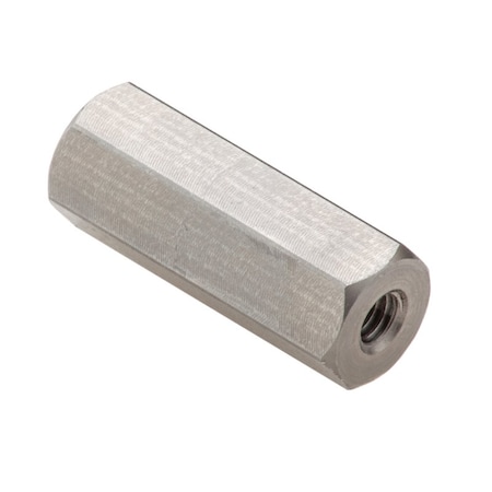 Coupling Nut, #8-32, 18-8 Stainless Steel, Not Graded, Plain, 1 in Lg, 3/8 in Hex Wd MPN:NUT651832RL