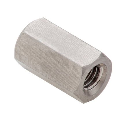 Coupling Nut, M4, 18-8 Stainless Steel, Not Graded, Plain, 12 mm Lg, 7 mm Hex Wd MPN:NUT651M4X0.7
