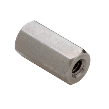 Coupling Nut, #10-24, 316 Stainless Steel, Not Graded, Plain, 3/4 in Lg, 3/8 in Hex Wd MPN:NUT6521024