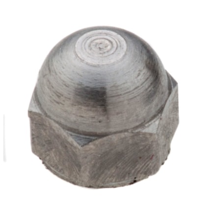 Acorn Nut, #1-72, 18-8 Stainless Steel, Plain, 3/16 in H MPN:NUT802172