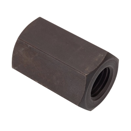 Coupling Nut, #1-8, Steel, Black Oxide, 2-1/2 in Lg, 1-5/8 in Hex Wd MPN:Z0090