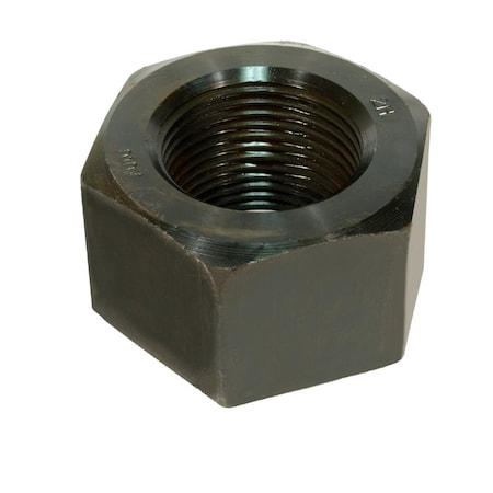 Heavy Hex Nut, #4-4, Steel, Grade 2H, Plain, 4 in Ht MPN:Z0992