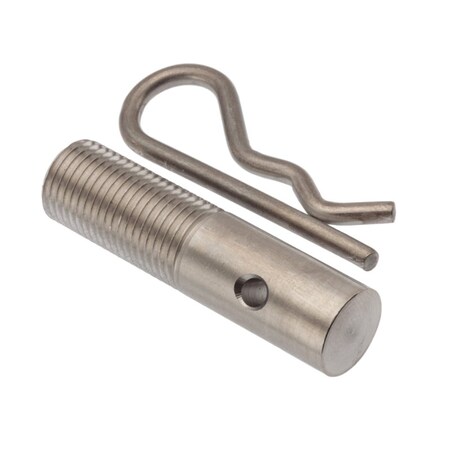Hood Pin W/ Hairpin, 1/2-20X2, 18-8 SS, 1/2 in Dia, 18-8 Stainless Steel MPN:PIN70012F32