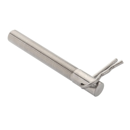 Hood Pin W/ Hairpin, 3/8-24X3, 18-8 SS, 3/8 in Dia, 18-8 Stainless Steel MPN:PIN70038F48