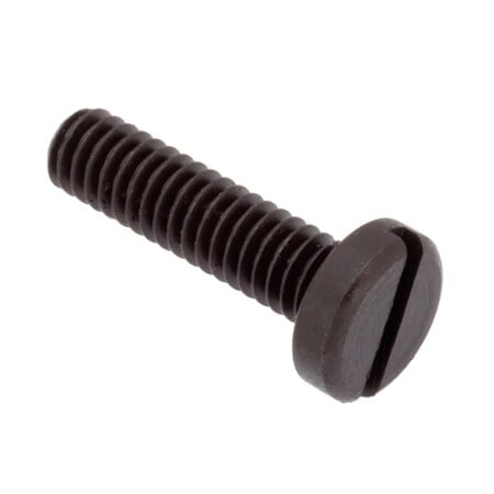 #8-32 x 5/8 in Slotted Pan Machine Screw, Black Oxide Alloy Steel MPN:SCR55036