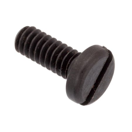 #10-24 x 1/2 in Slotted Pan Machine Screw, Black Oxide Alloy Steel MPN:SCR55052