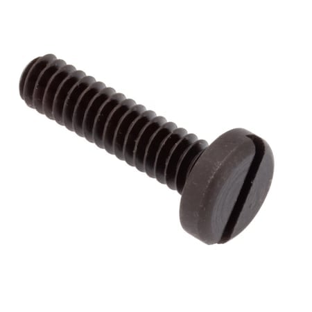 #10-24 x 3/4 in Slotted Pan Machine Screw, Black Oxide Alloy Steel MPN:SCR55056