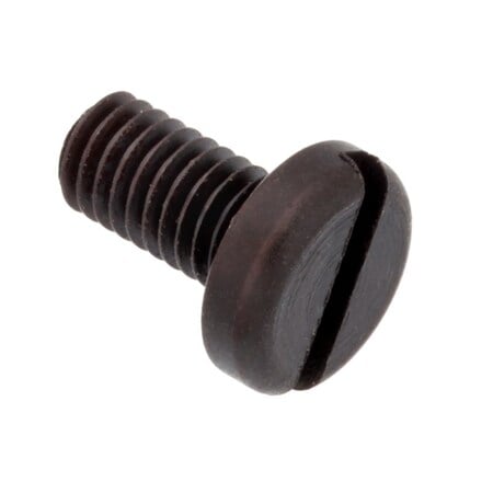 #10-32 x 3/8 in Slotted Pan Machine Screw, Black Oxide Alloy Steel MPN:SCR55058