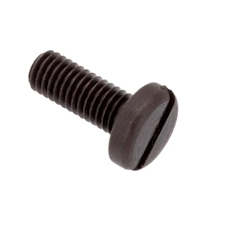 #10-32 x 1/2 in Slotted Pan Machine Screw, Black Oxide Alloy Steel MPN:SCR55070
