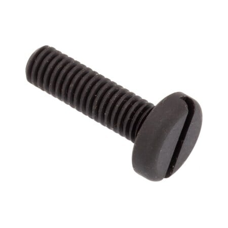 #10-32 x 5/8 in Slotted Pan Machine Screw, Black Oxide Alloy Steel MPN:SCR55072