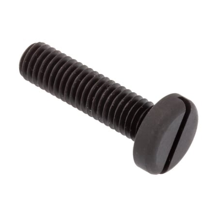 #10-32 x 3/4 in Slotted Pan Machine Screw, Black Oxide Alloy Steel MPN:SCR55074