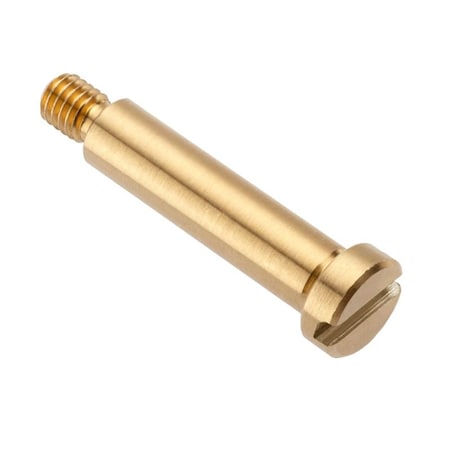 Shoulder Screw, 2A Thr Sz, 1/4 in Thr Lg, 1 in Shoulder Lg, Brass MPN:STR40614C16