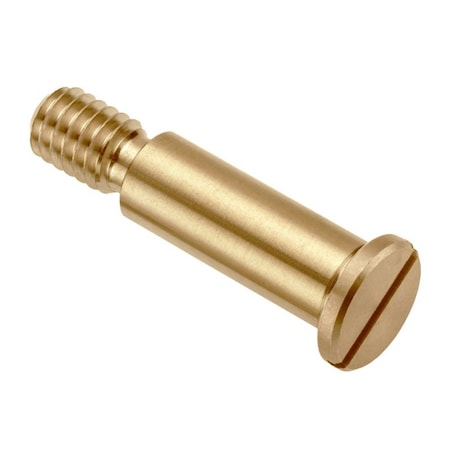Shoulder Screw, 2A Thr Sz, 3/8 Thr Lg, 1 in Shoulder Lg, Brass MPN:STR40638C16
