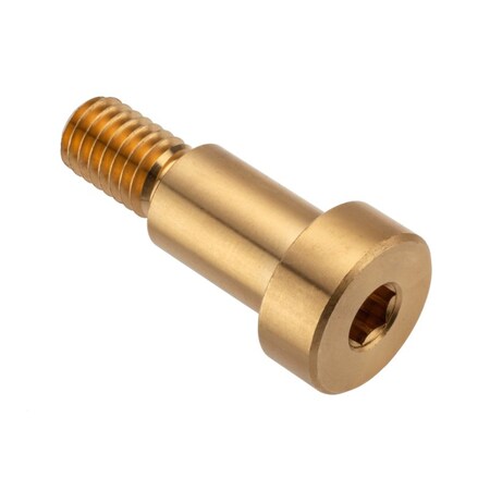 Shoulder Screw, 2A Thr Sz, 5/8 Thr Lg, 3/4 in Shoulder Lg, Brass MPN:STR55012C12
