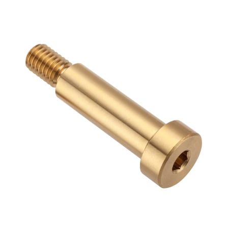 Shoulder Screw, 2A Thr Sz, 5/8 Thr Lg, 1-1/2 in Shoulder Lg, Brass MPN:STR55012C24