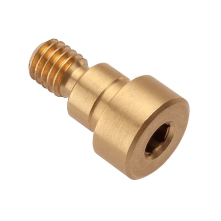 Shoulder Screw, 2A Thr Sz, 1/4 in Thr Lg, 3/16 in Shoulder Lg, Brass MPN:STR55014F03