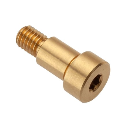 Shoulder Screw, 2A Thr Sz, 1/4 in Thr Lg, 5/16 in Shoulder Lg, Brass MPN:STR55014F05