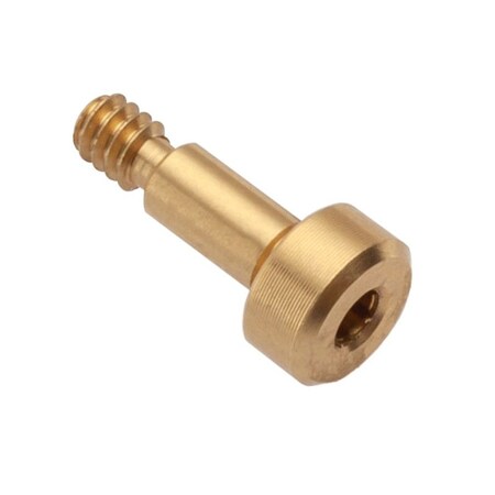 Shoulder Screw, 2A Thr Sz, 5/32 Thr Lg, 1/4 in Shoulder Lg, Brass MPN:STR55018C04
