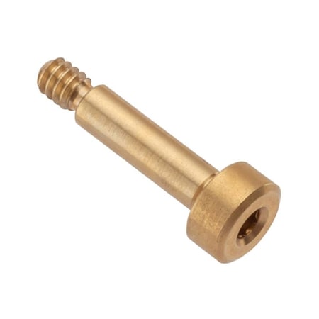 Shoulder Screw, 2A Thr Sz, 5/32 Thr Lg, 7/16 in Shoulder Lg, Brass MPN:STR55018C07