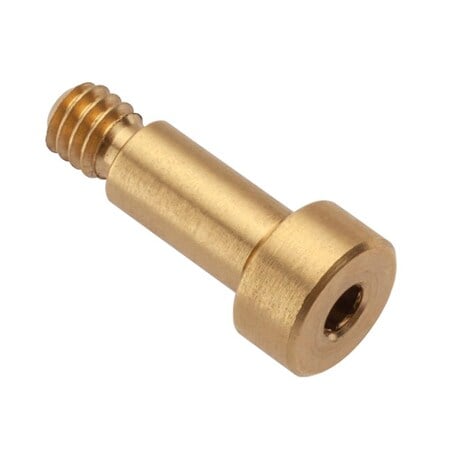 Shoulder Screw, 2A Thr Sz, 3/16 Thr Lg, 3/8 in Shoulder Lg, Brass MPN:STR55031C06