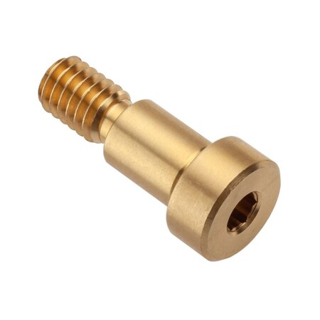 Shoulder Screw, 2A Thr Sz, 1/2 Thr Lg, 1/2 in Shoulder Lg, Brass MPN:STR55038C08