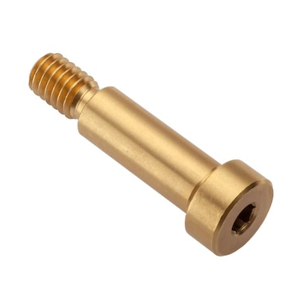 Shoulder Screw, 2A Thr Sz, 1/2 Thr Lg, 1 in Shoulder Lg, Brass MPN:STR55038C16