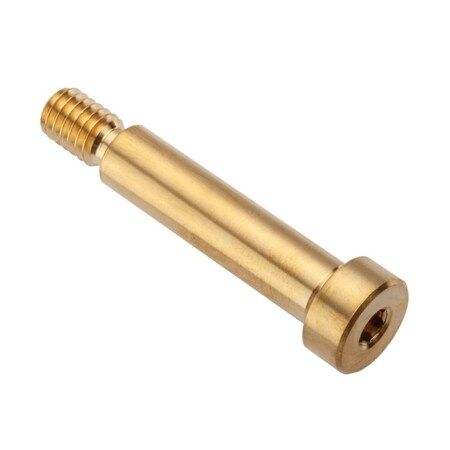 Shoulder Screw, 2A Thr Sz, 1/2 Thr Lg, 1-1/2 in Shoulder Lg, Brass MPN:STR55038C24