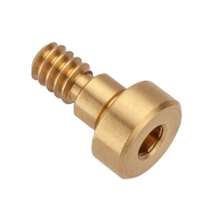 Shoulder Screw, 2A Thr Sz, 3/16 Thr Lg, 1/8 in Shoulder Lg, Brass MPN:STR55053C02