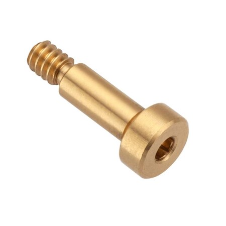 Shoulder Screw, 2A Thr Sz, 3/16 Thr Lg, 3/8 in Shoulder Lg, Brass MPN:STR55053C06