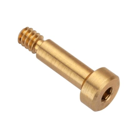 Shoulder Screw, 6g Thr Sz, 4mm Thr Lg, 4 mm Shoulder Lg, Brass MPN:STR550M4X4