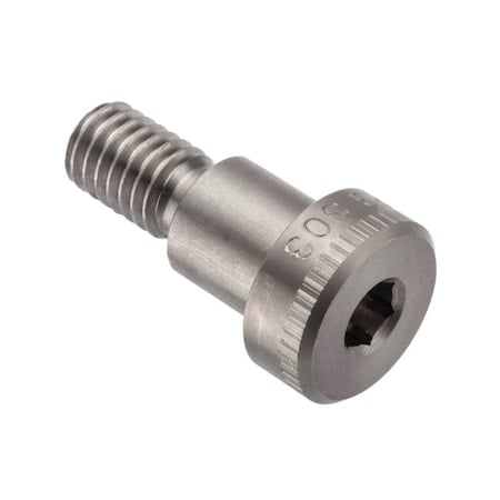 Shoulder Screw, 3A Thr Sz, 5/8 Thr Lg, 1/2 in Shoulder Lg, 18-8 Stainless Steel MPN:STR60112C08