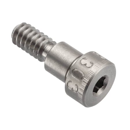 Shoulder Screw, 3A Thr Sz, 3/8 Thr Lg, 1/4 in Shoulder Lg, 18-8 Stainless Steel MPN:STR60114C04
