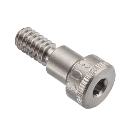 Self-Locking Shoulder Screws, 3A Thr Sz, 1/4 in Thr Lg, 1/4 in Shoulder Lg, 18-8 Stainless Steel MPN:STR60114C04-PATCH