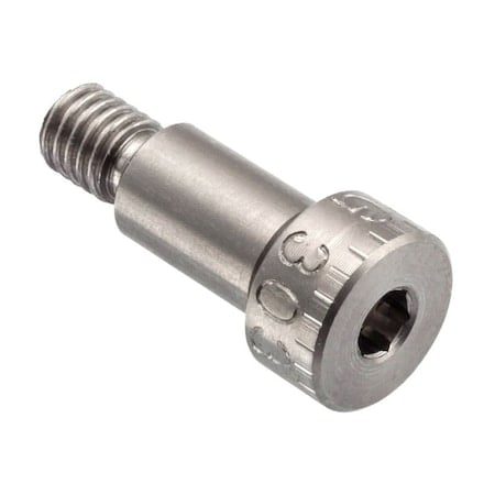 Shoulder Screw, 3A Thr Sz, 1/4 in Thr Lg, 13/32 in Shoulder Lg, 18-8 Stainless Steel MPN:STR60114F06.5