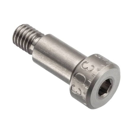 Shoulder Screw, 3A Thr Sz, 1/4 in Thr Lg, 15/32 in Shoulder Lg, 18-8 Stainless Steel MPN:STR60114F07.5
