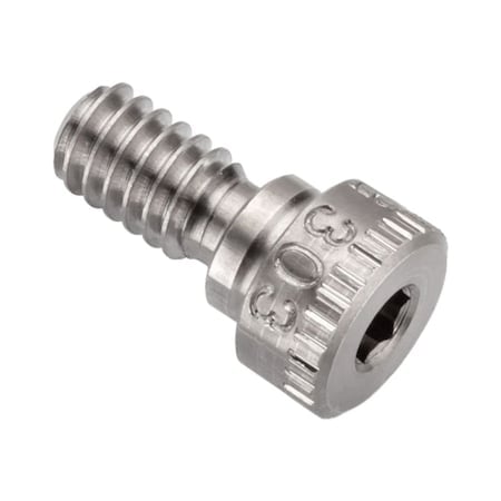 Shoulder Screw, 3A Thr Sz, 7/16 Thr Lg, 1/8 in Shoulder Lg, 18-8 Stainless Steel MPN:STR60151C02