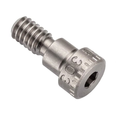 Shoulder Screw, 3A Thr Sz, 7/16 Thr Lg, 1/4 in Shoulder Lg, 18-8 Stainless Steel MPN:STR60151C04