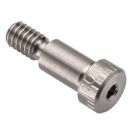 Shoulder Screw, 3A Thr Sz, 7/16 Thr Lg, 1/2 in Shoulder Lg, 18-8 Stainless Steel MPN:STR60151C08-DD