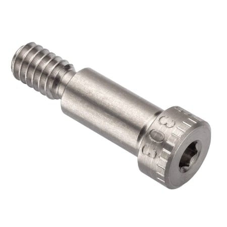 Shoulder Screw, 3A Thr Sz, 7/16 Thr Lg, 11/16 in Shoulder Lg, 18-8 Stainless Steel MPN:STR60151C11