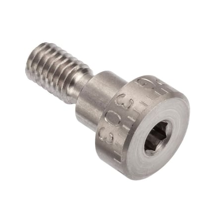 Shoulder Screw, M6 x 1 Thr Sz, 11mm Thr Lg, 6 mm Shoulder Lg, 18-8 Stainless Steel MPN:STR601M8X6