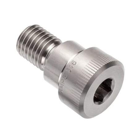 Shoulder Screw, 3A Thr Sz, 1 Thr Lg, 1/2 in Shoulder Lg, 316 Stainless Steel MPN:STR60201C08